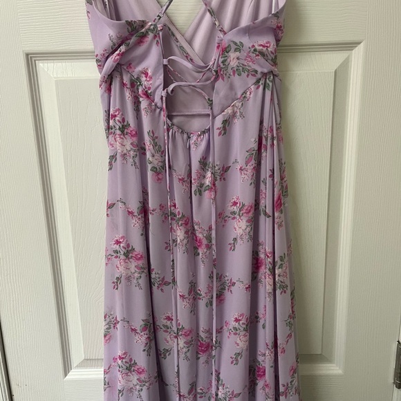 Lulus large floral high low midi dress - Picture 5 of 7